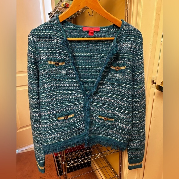 LILLY PULITZER “Beckington Cardigan” size Small - Picture 3 of 8
